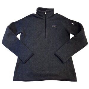 Patagonia Better Sweater 1/4 Zip Pullover Womens Small Blue Fleece Jacket